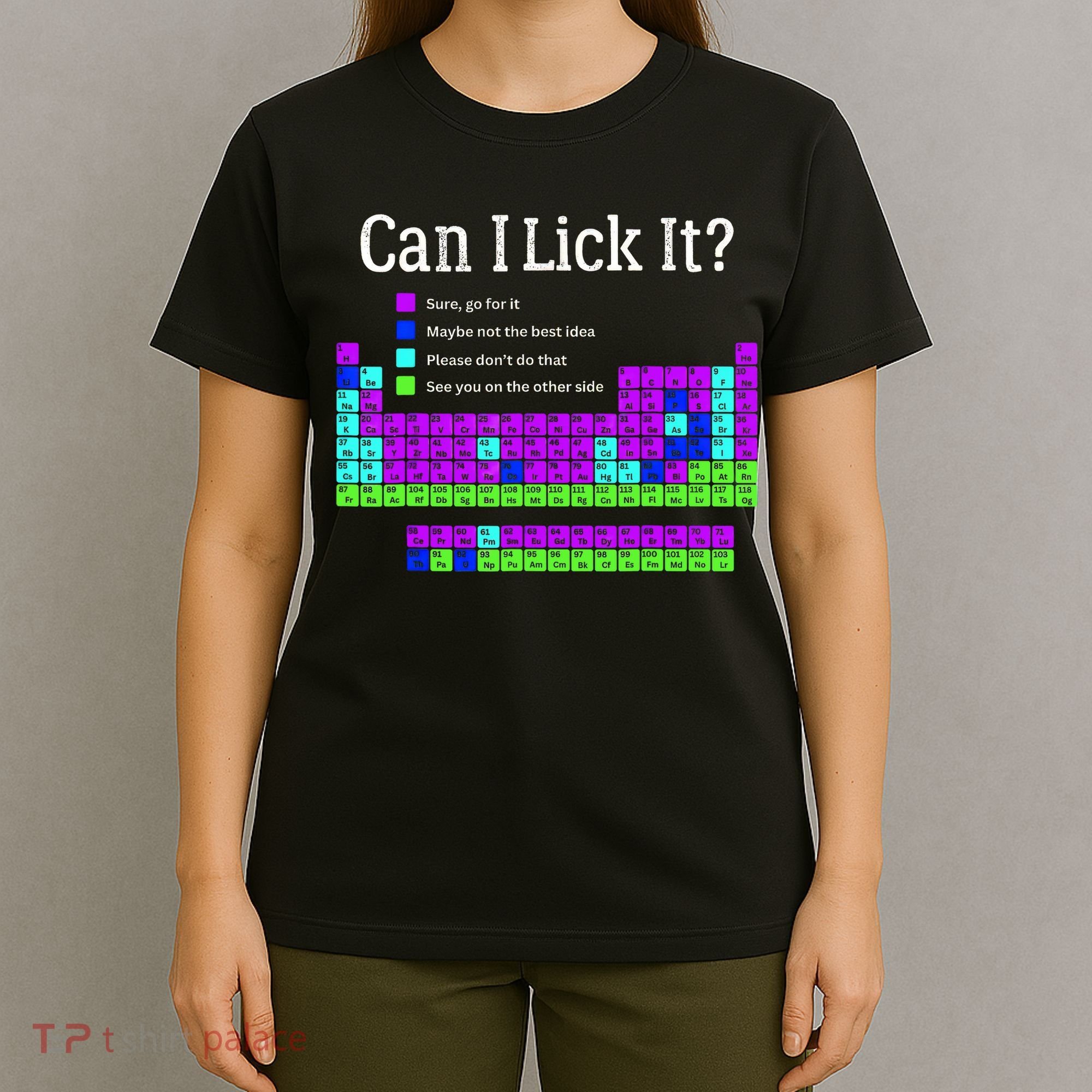 Can I Lick It Periodic Table Teacher Student T-Shirt