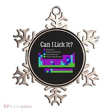 Can I Lick It Periodic Table Teacher Student Ornament