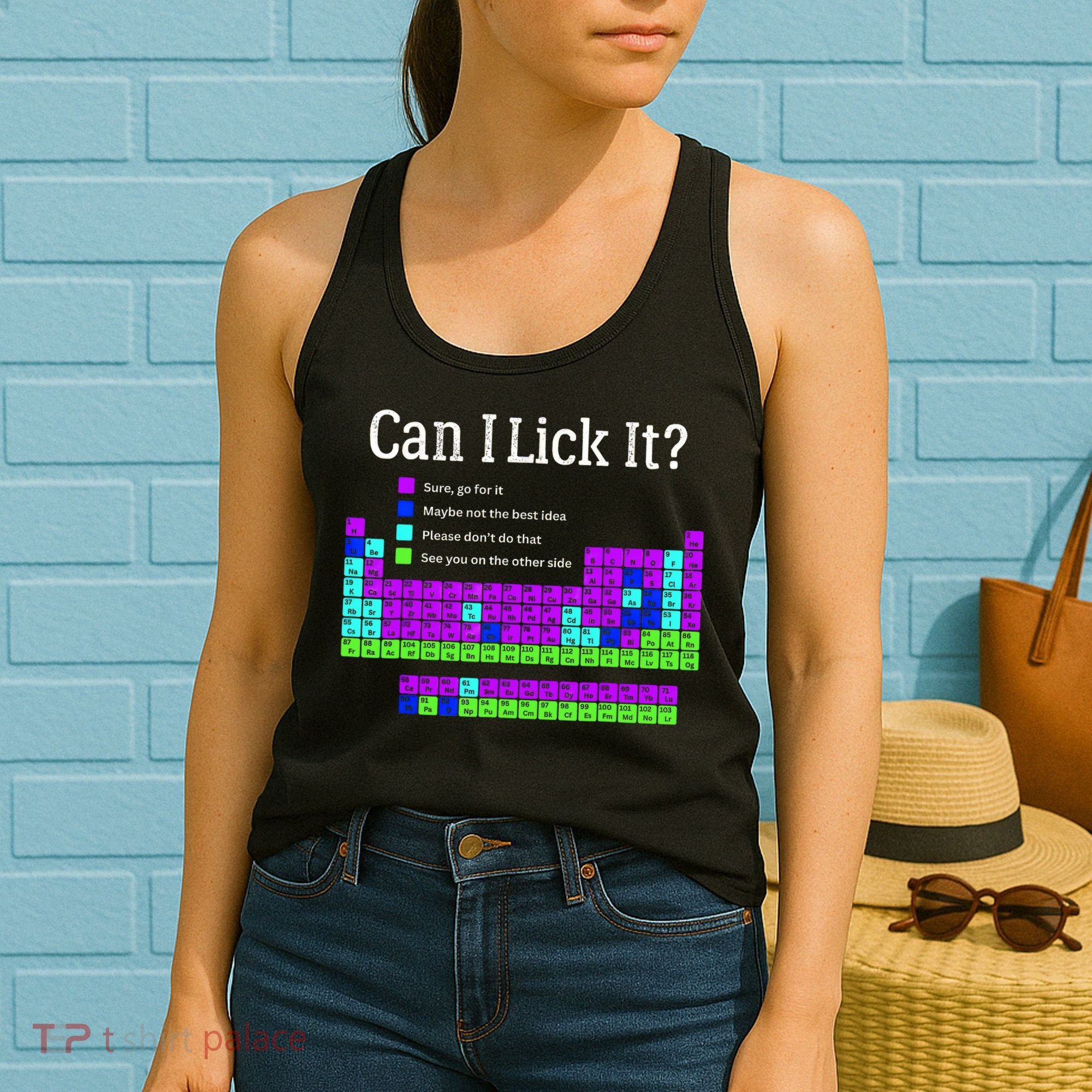 Can I Lick It Periodic Table Teacher Student Women's Tank Top