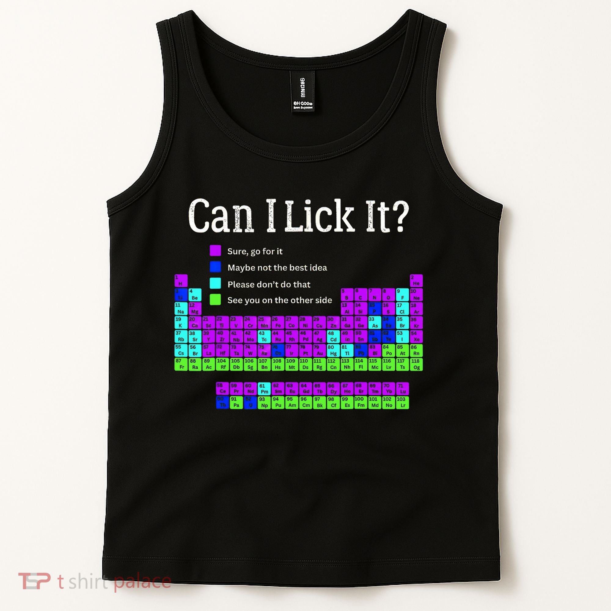 Can I Lick It Periodic Table Teacher Student Tank Top