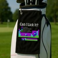 Can I Lick It Periodic Table Teacher Student Golf Towel thumb 2