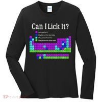 Can I Lick It Periodic Table Teacher Student Women's Long Sleeve Shirt thumb 0