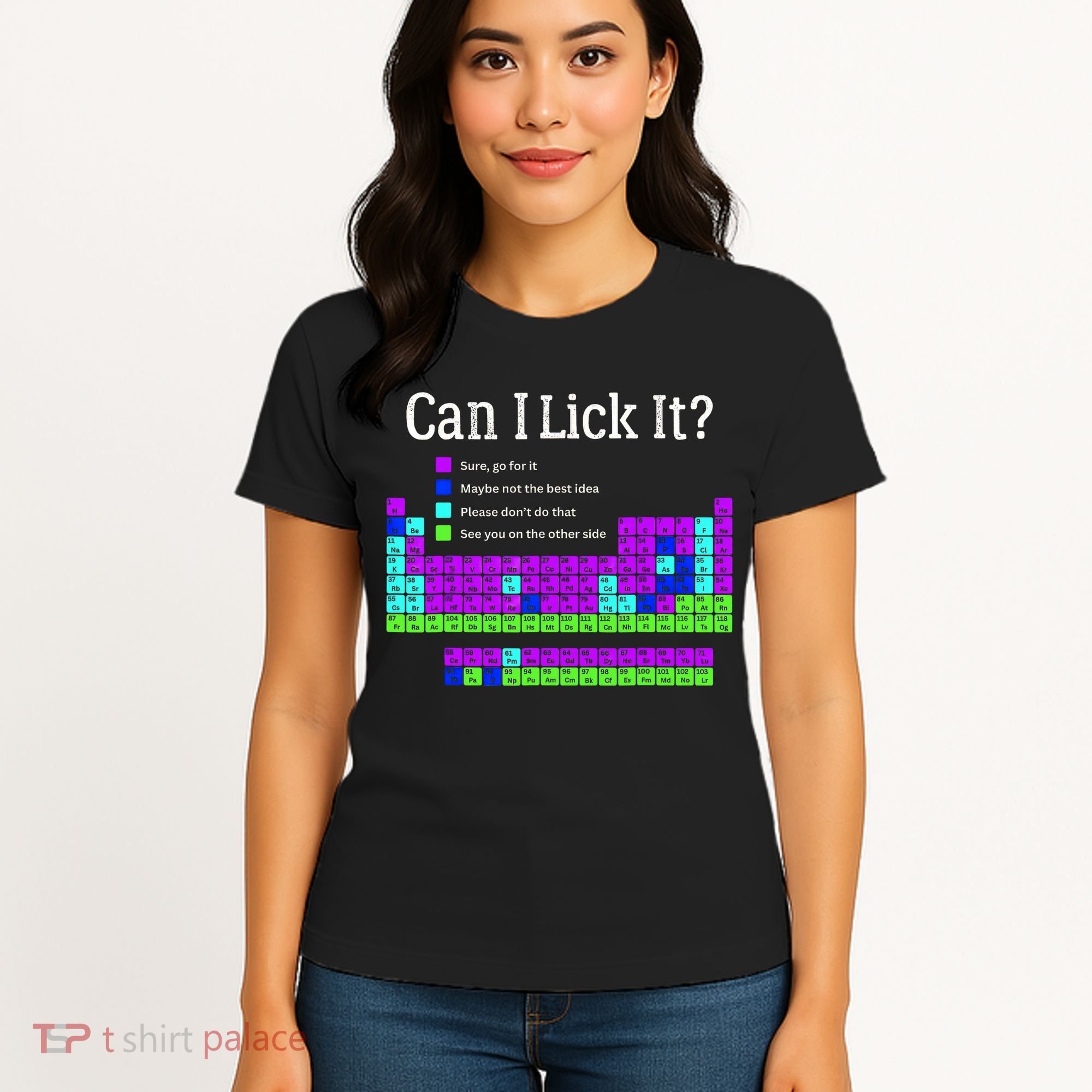 Can I Lick It Periodic Table Teacher Student Women's T-Shirt