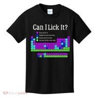 Can I Lick It Periodic Table Teacher Student Kids T-Shirt thumb 0