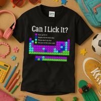 Can I Lick It Periodic Table Teacher Student Kids T-Shirt thumb 3