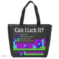 Can I Lick It Periodic Table Teacher Student Tote Bag thumb 0