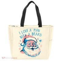 Christmas I Love A Man With A Beard Tote Bag thumb 0