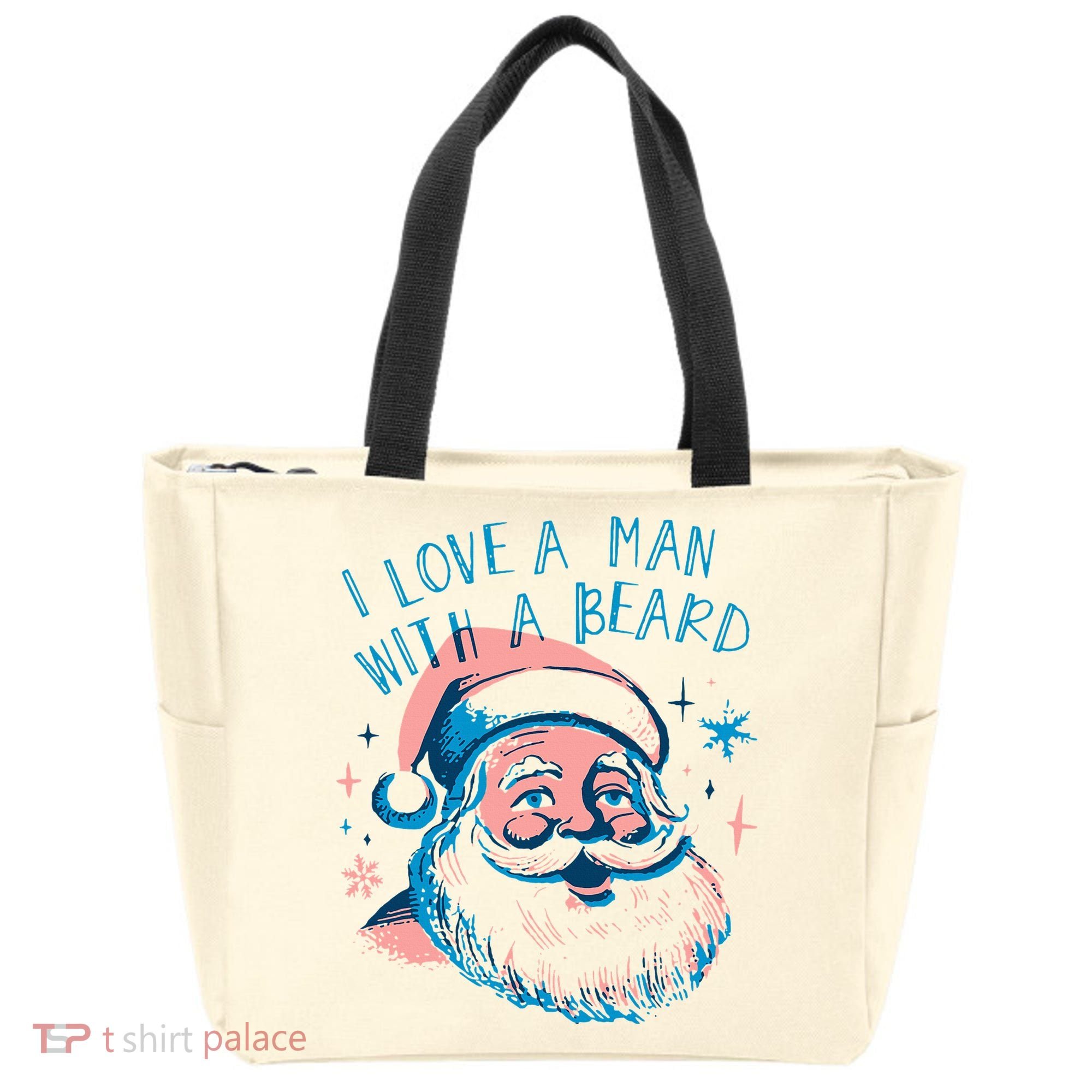 Christmas I Love A Man With A Beard Tote Bag