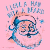 Christmas I Love A Man With A Beard Coaster thumb 2