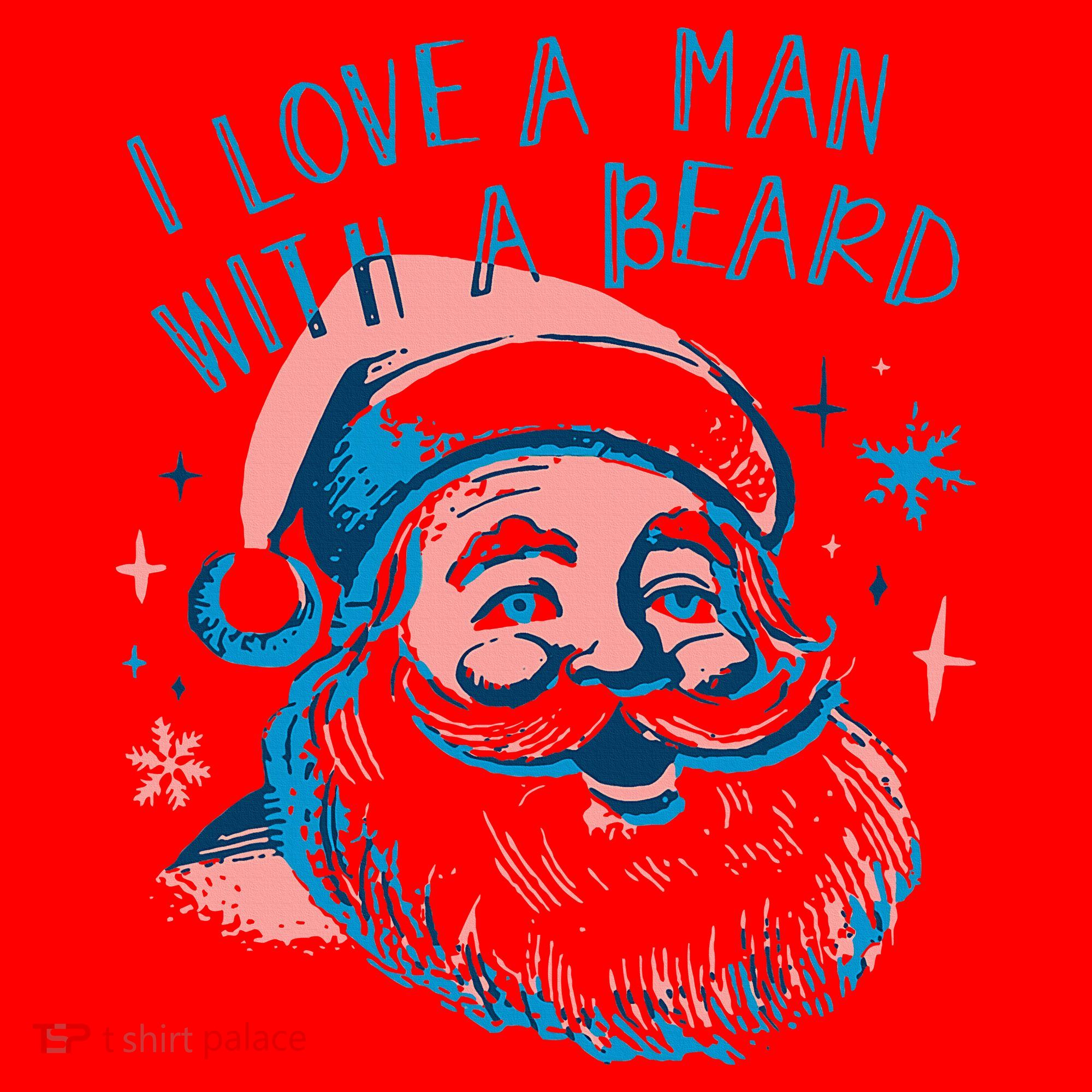 Christmas I Love A Man With A Beard Santa Hat