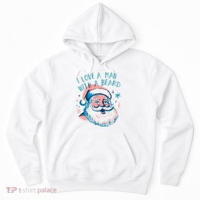 Christmas I Love A Man With A Beard Hoodie