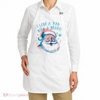 Christmas I Love A Man With A Beard Apron thumb 2