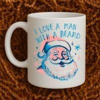 Christmas I Love A Man With A Beard Coffee Mug thumb 2