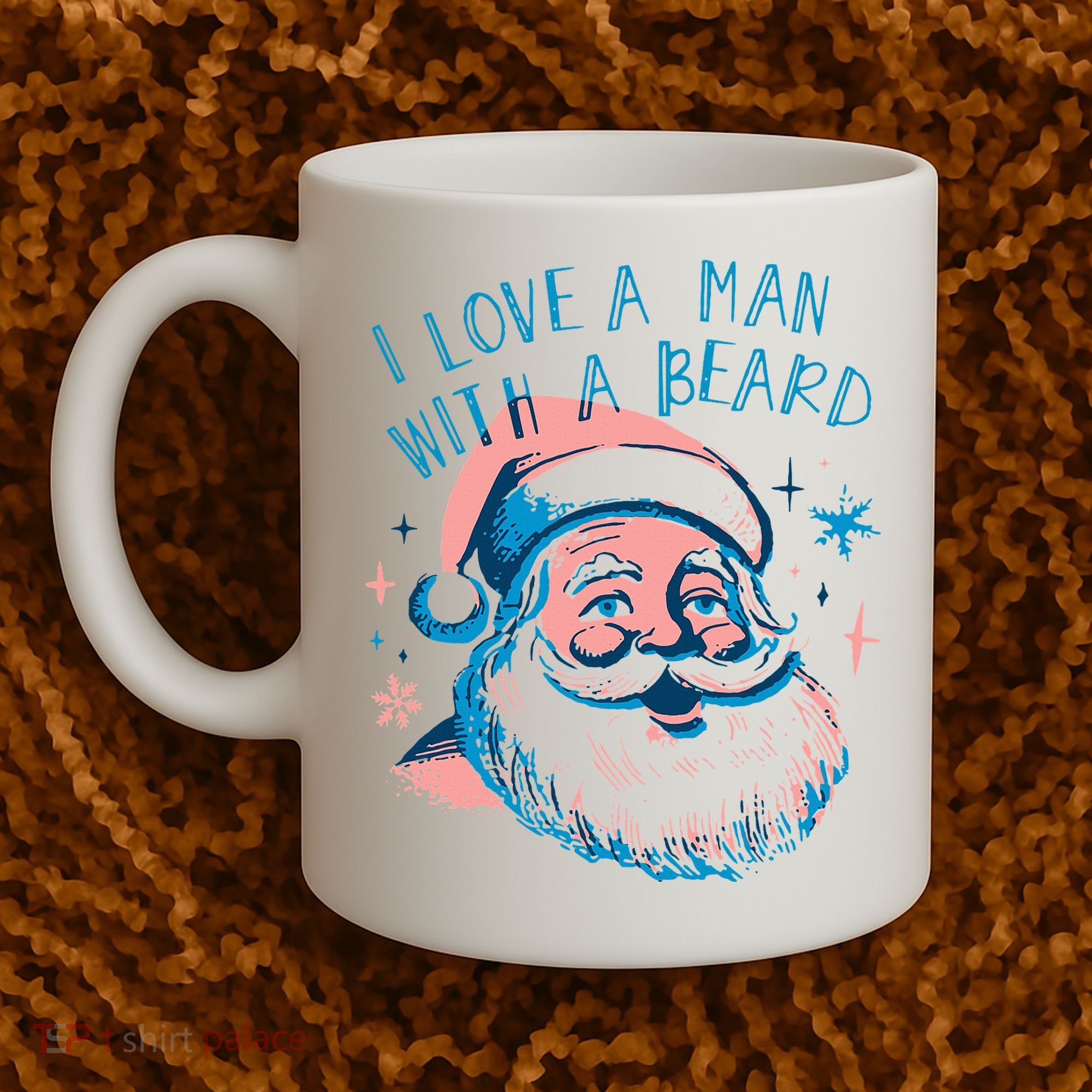 Christmas I Love A Man With A Beard Coffee Mug