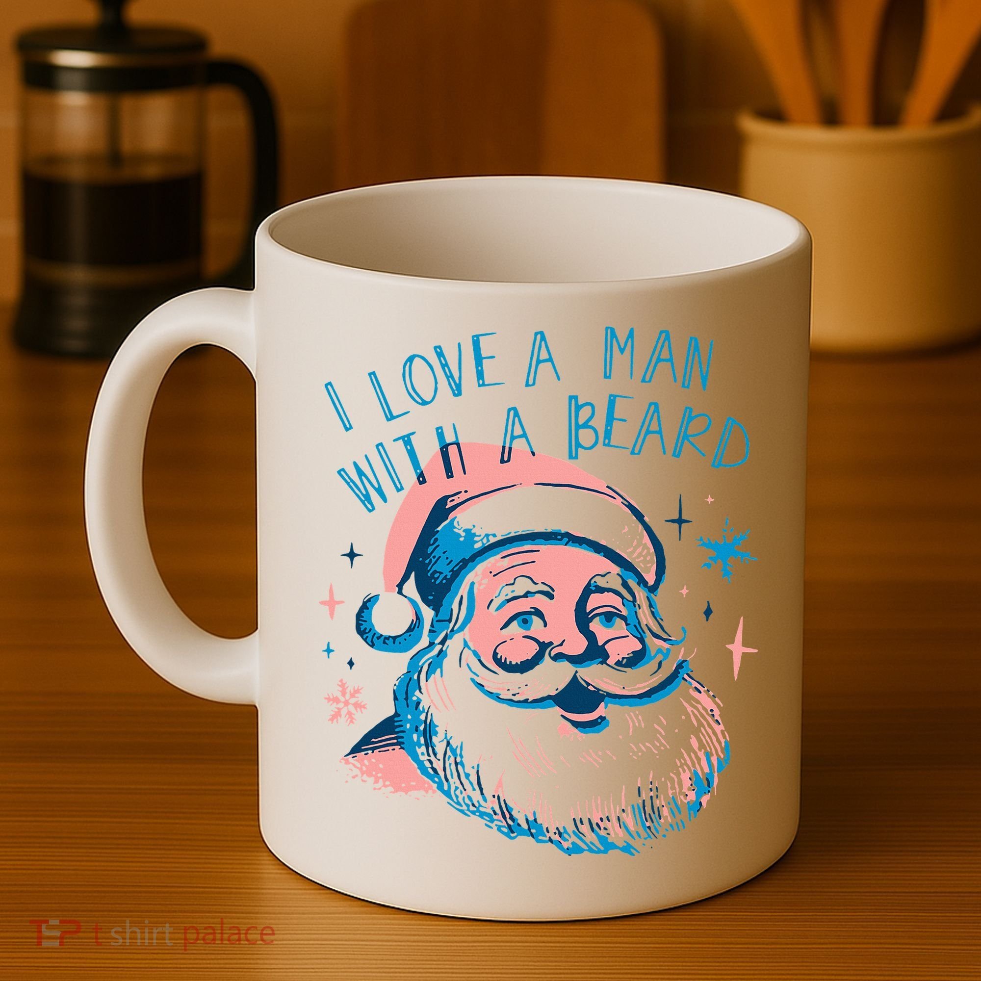 Christmas I Love A Man With A Beard Coffee Mug