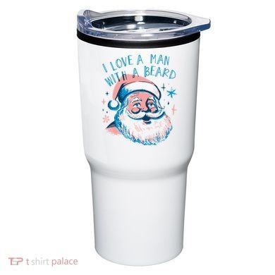 Christmas I Love A Man With A Beard Tumbler