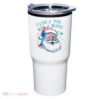 Christmas I Love A Man With A Beard Tumbler thumb 0