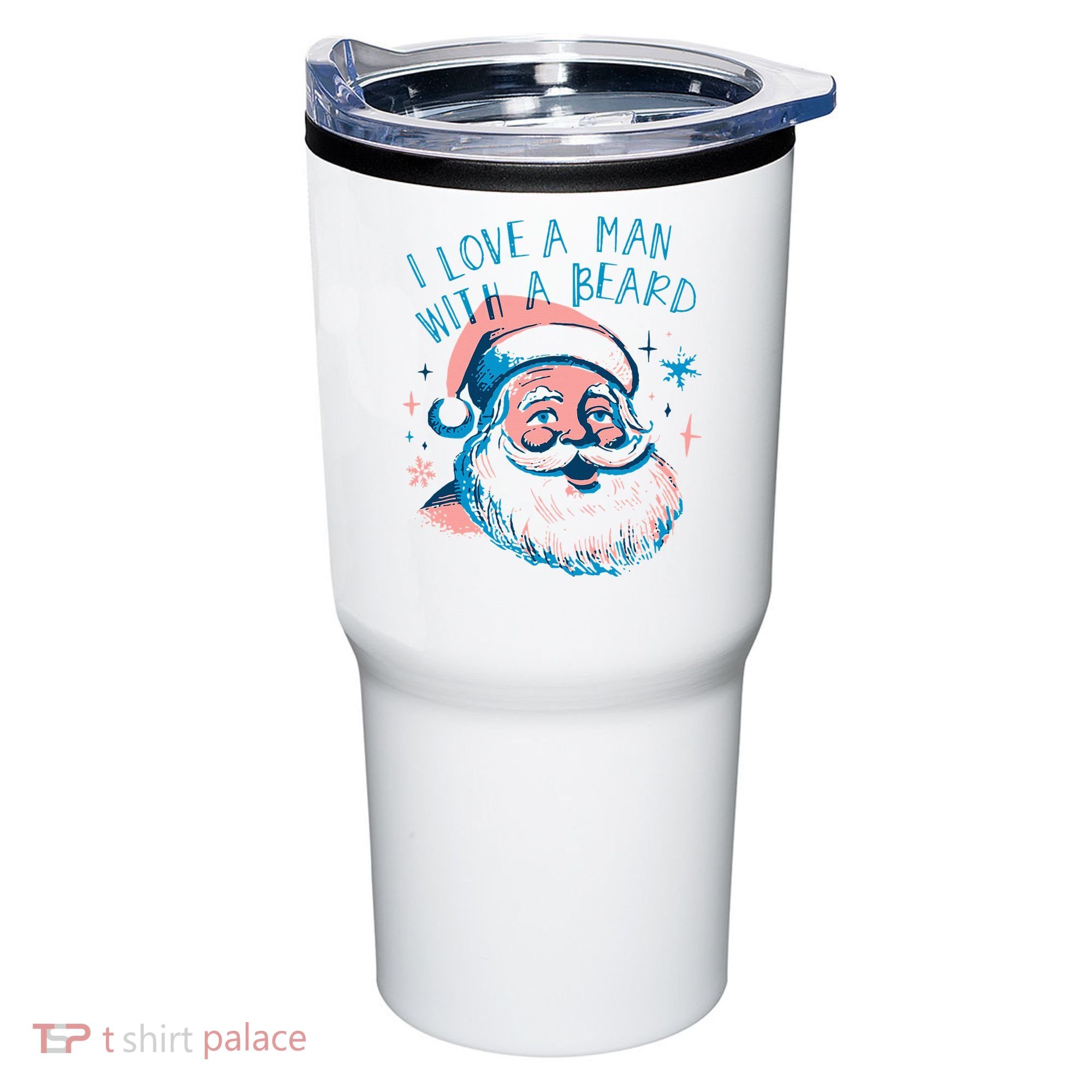 Christmas I Love A Man With A Beard Tumbler