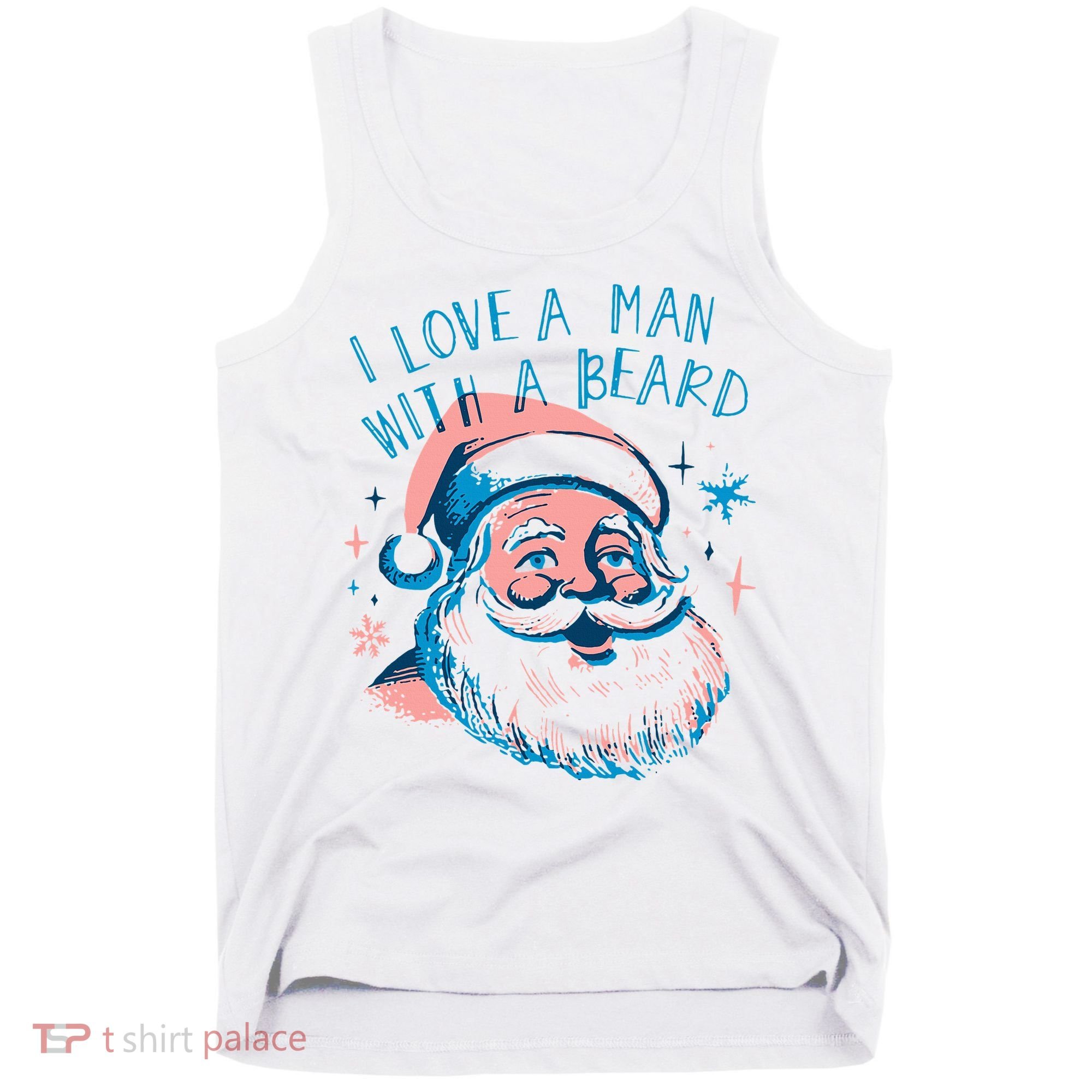 Christmas I Love A Man With A Beard Tank Top