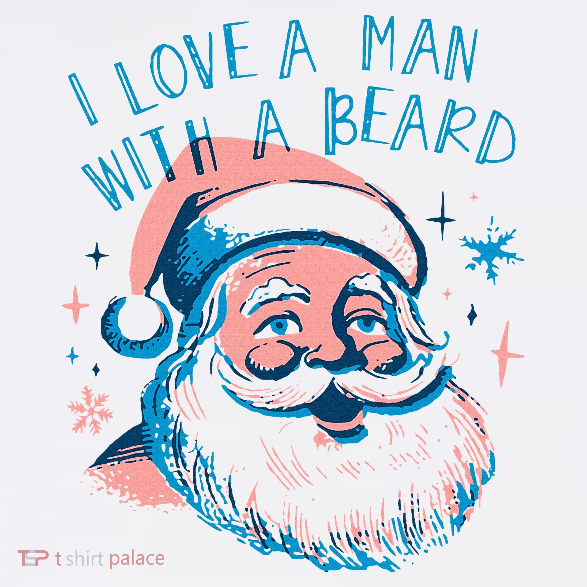Christmas I Love A Man With A Beard Golf Towel