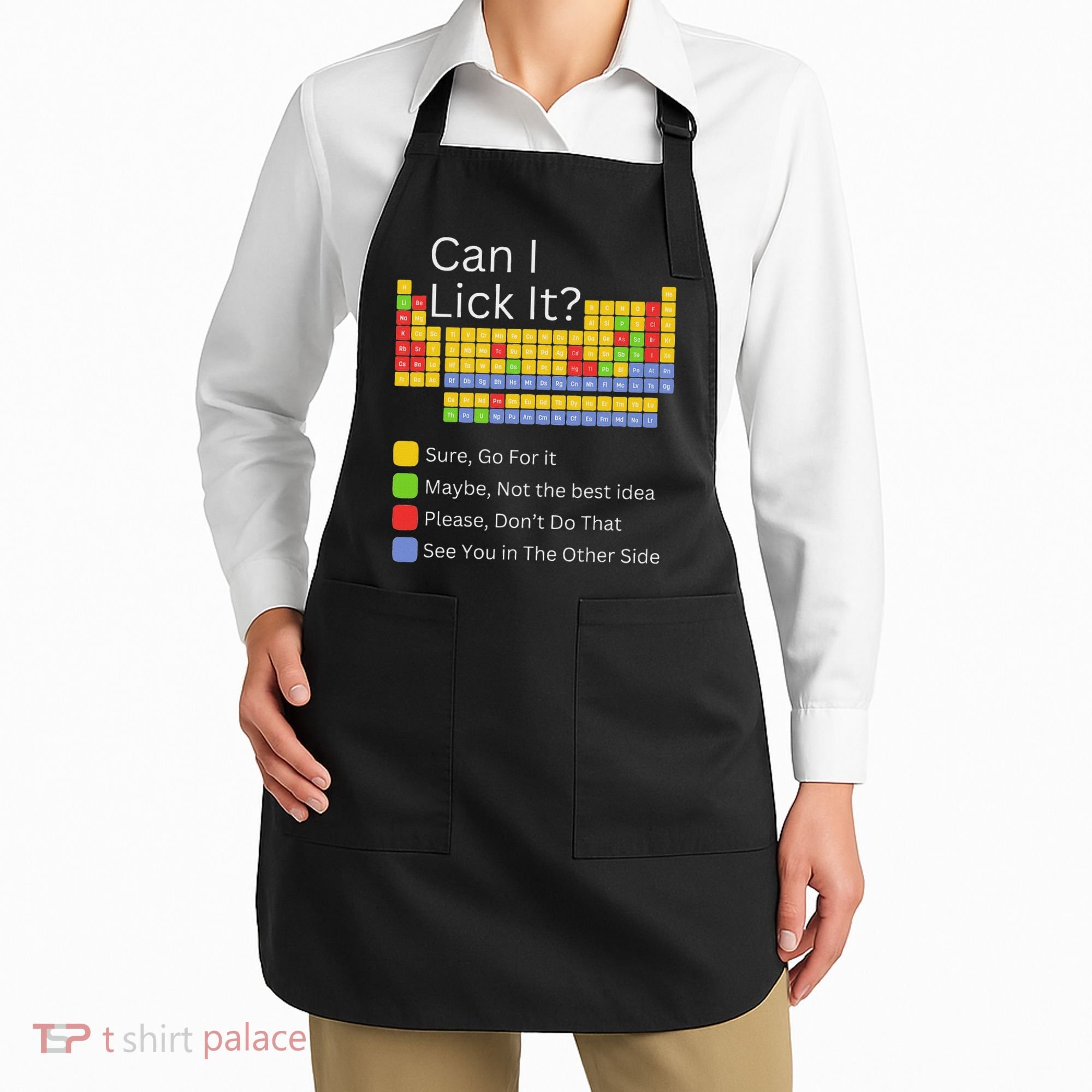 Can I Lick It Funny 100 Days Of School Periodic Table Apron