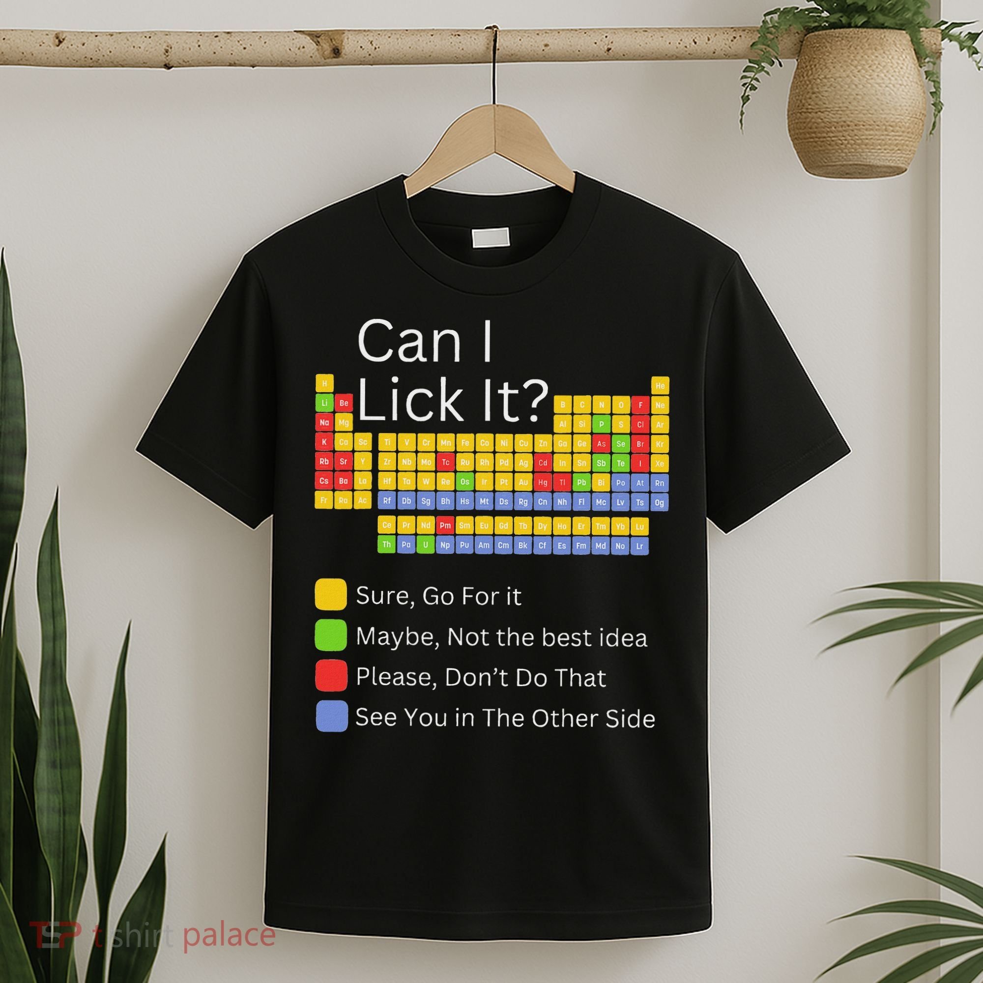 Can I Lick It Funny 100 Days Of School Periodic Table T-Shirt