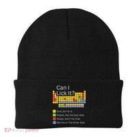 Can I Lick It Funny 100 Days Of School Periodic Table Beanie thumb 0