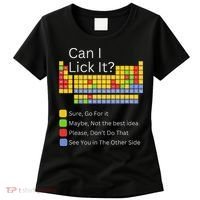 Can I Lick It Funny 100 Days Of School Periodic Table Women's T-Shirt thumb 0