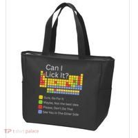 Can I Lick It Funny 100 Days Of School Periodic Table Tote Bag thumb 3
