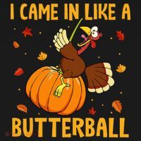 Came In Like A Butterball Funny Thanksgiving Women's Hoodie thumb 2