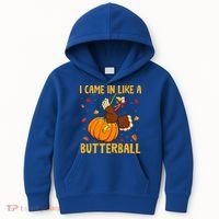Came In Like A Butterball Funny Thanksgiving Kids Hoodie thumb 0