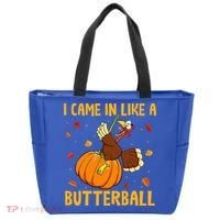 Came In Like A Butterball Funny Thanksgiving Tote Bag thumb 0