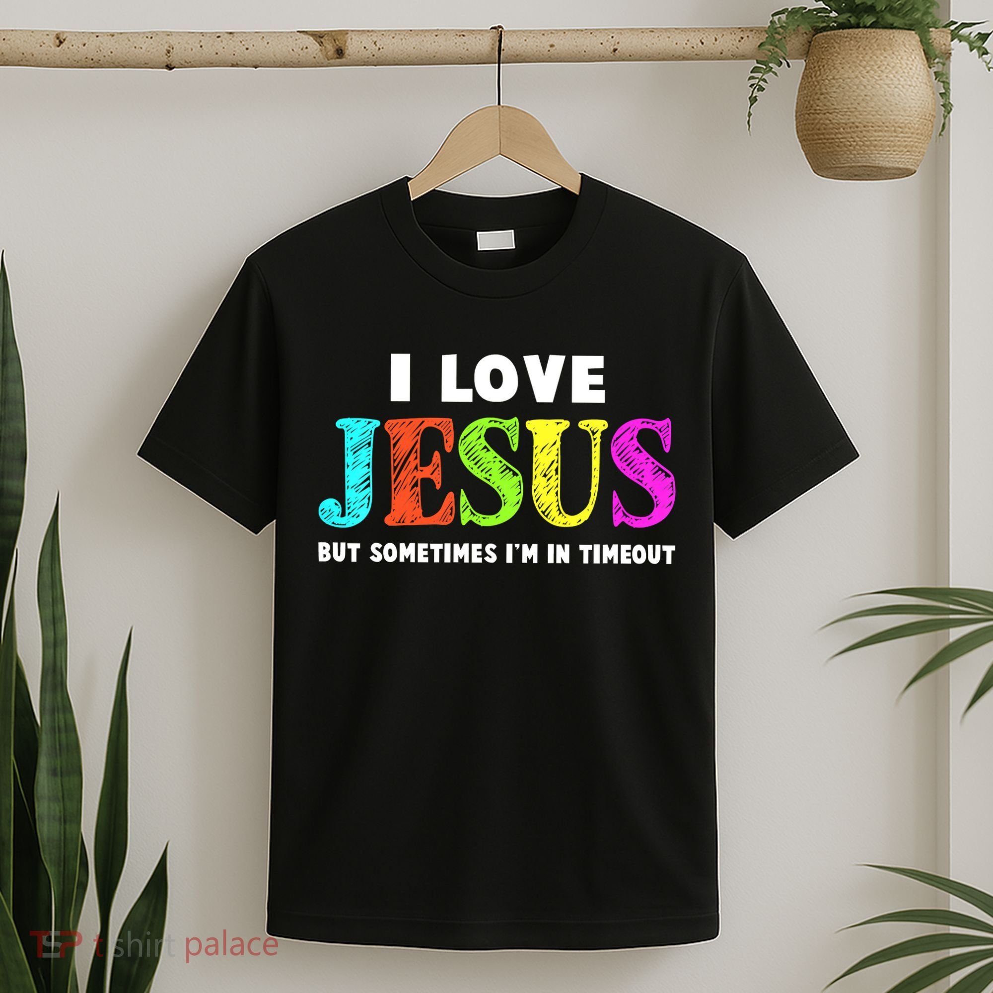 Cute I Love Jesus Funny Christian Faith T-Shirt