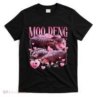 Cute I Love Moo Deng Baby Hippo Moo Deng I Heart Moo Deng T-Shirt thumb 0