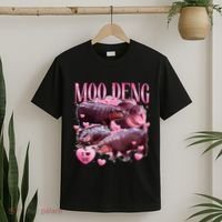 Cute I Love Moo Deng Baby Hippo Moo Deng I Heart Moo Deng T-Shirt thumb 2