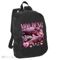 Cute I Love Moo Deng Baby Hippo Moo Deng I Heart Moo Deng Port Authority Crush Ripstop Backpack thumb 0