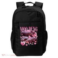 Cute I Love Moo Deng Baby Hippo Moo Deng I Heart Moo Deng Backpack thumb 0