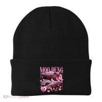Cute I Love Moo Deng Baby Hippo Moo Deng I Heart Moo Deng Beanie thumb 0