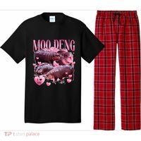 Cute I Love Moo Deng Baby Hippo Moo Deng I Heart Moo Deng Pajama Set thumb 0