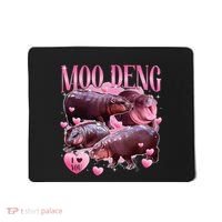 Cute I Love Moo Deng Baby Hippo Moo Deng I Heart Moo Deng Mousepad thumb 0