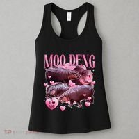 Cute I Love Moo Deng Baby Hippo Moo Deng I Heart Moo Deng Women's Tank Top thumb 3