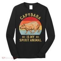 Capybara Is My Spirit Animal Long Sleeve Shirt thumb 0
