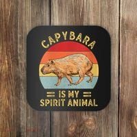 Capybara Is My Spirit Animal Coaster thumb 0