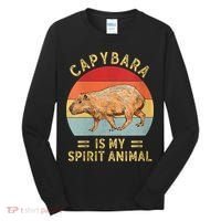 Capybara Is My Spirit Animal Tall Long Sleeve Shirt thumb 0
