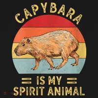 Capybara Is My Spirit Animal Mousepad thumb 1