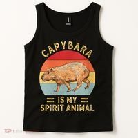 Capybara Is My Spirit Animal Tank Top thumb 2