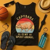Capybara Is My Spirit Animal Tank Top thumb 4