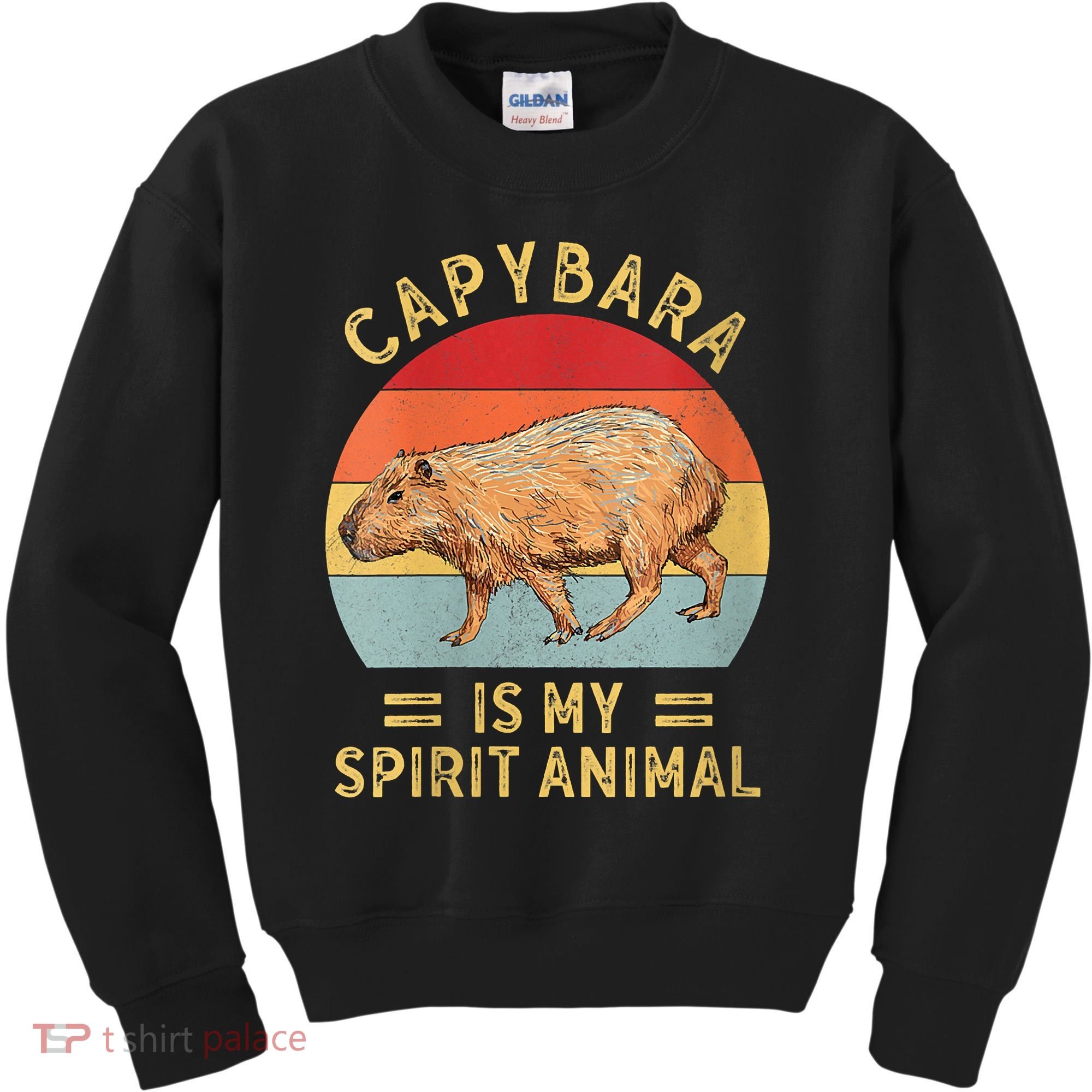 Capybara Is My Spirit Animal Kids Sweatshirt