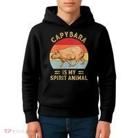 Capybara Is My Spirit Animal Kids Hoodie thumb 4