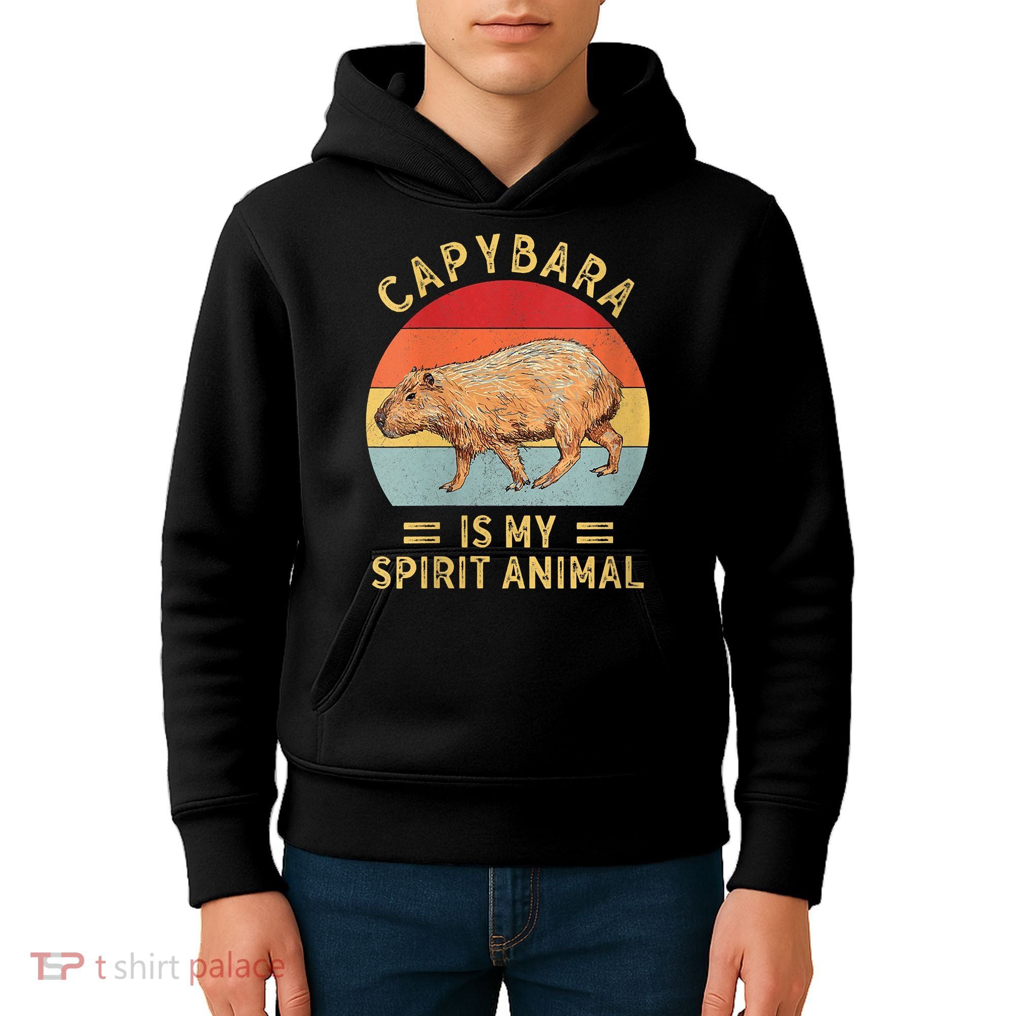 Capybara Is My Spirit Animal Kids Hoodie